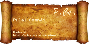 Pulai Csanád névjegykártya